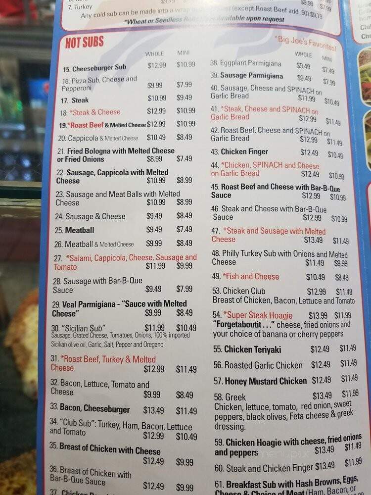 La Nova Pizzeria - Buffalo, NY menu_pic