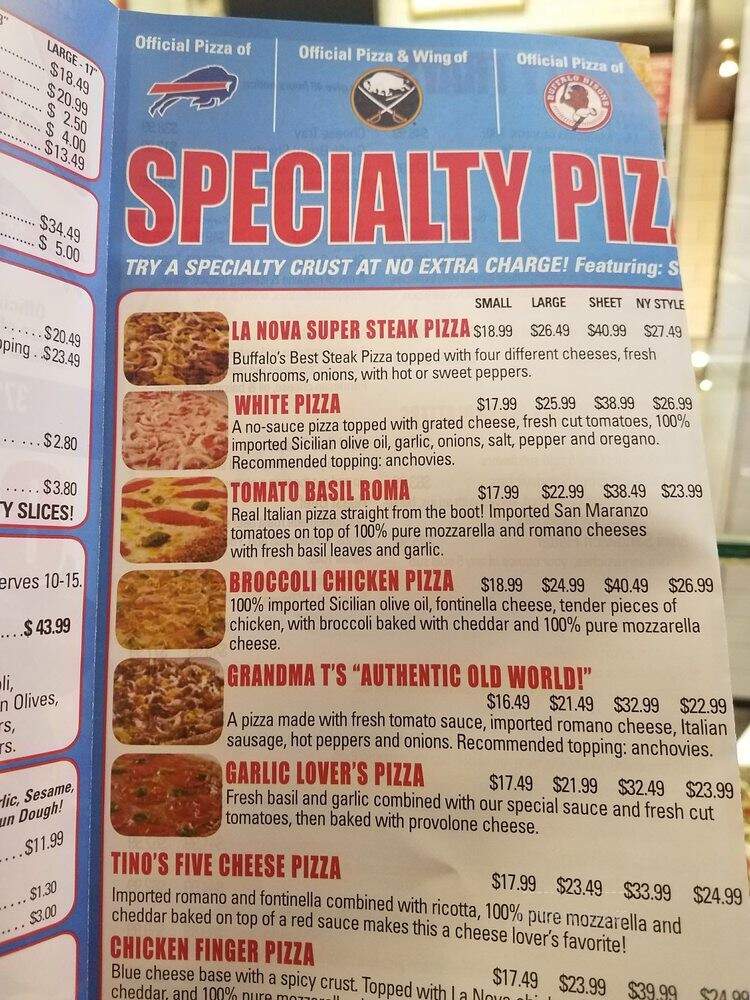La Nova Pizzeria - Buffalo, NY menu_pic