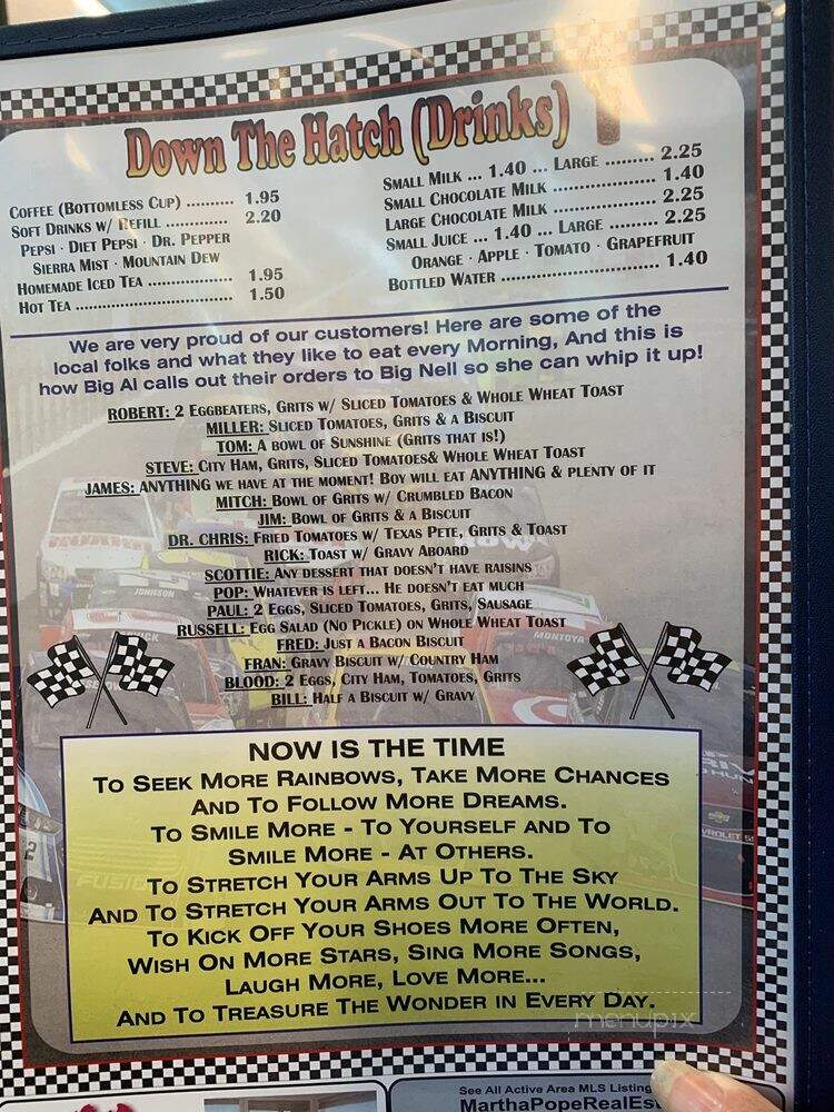 Big Nell's Pit Stop - Ocean Isle Beach, NC menu_pic