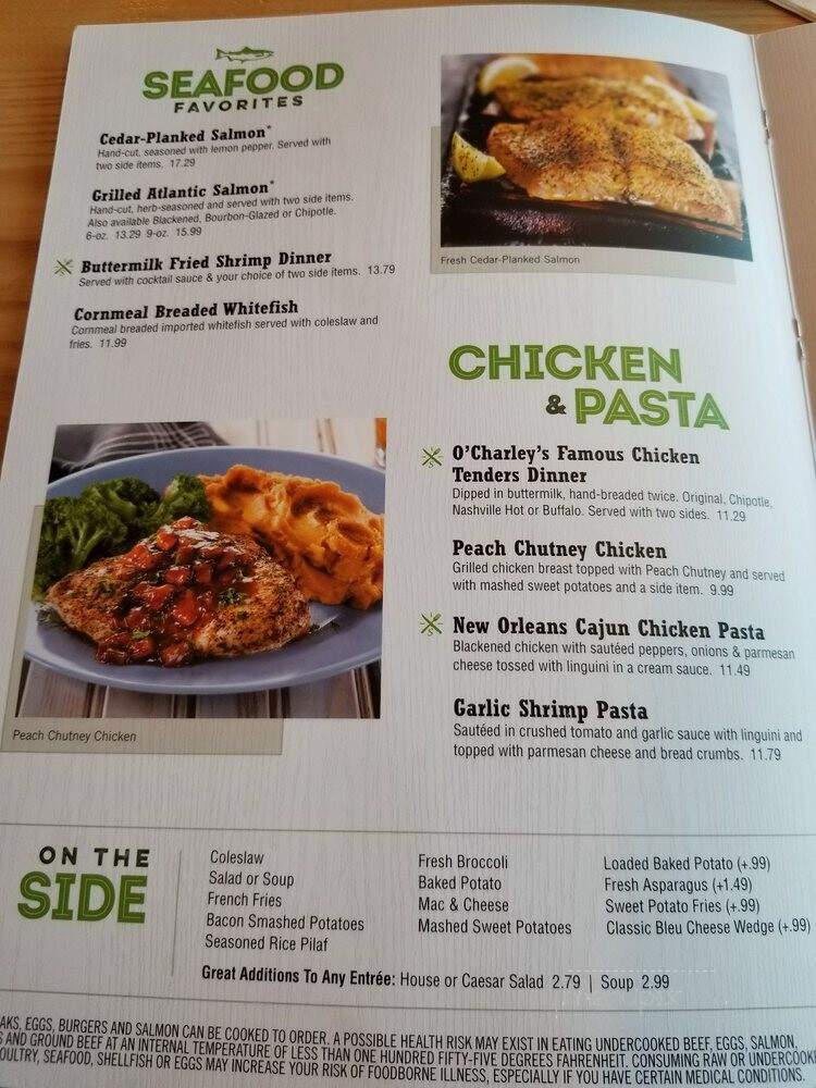 O'Charley's - Gastonia, NC menu_pic