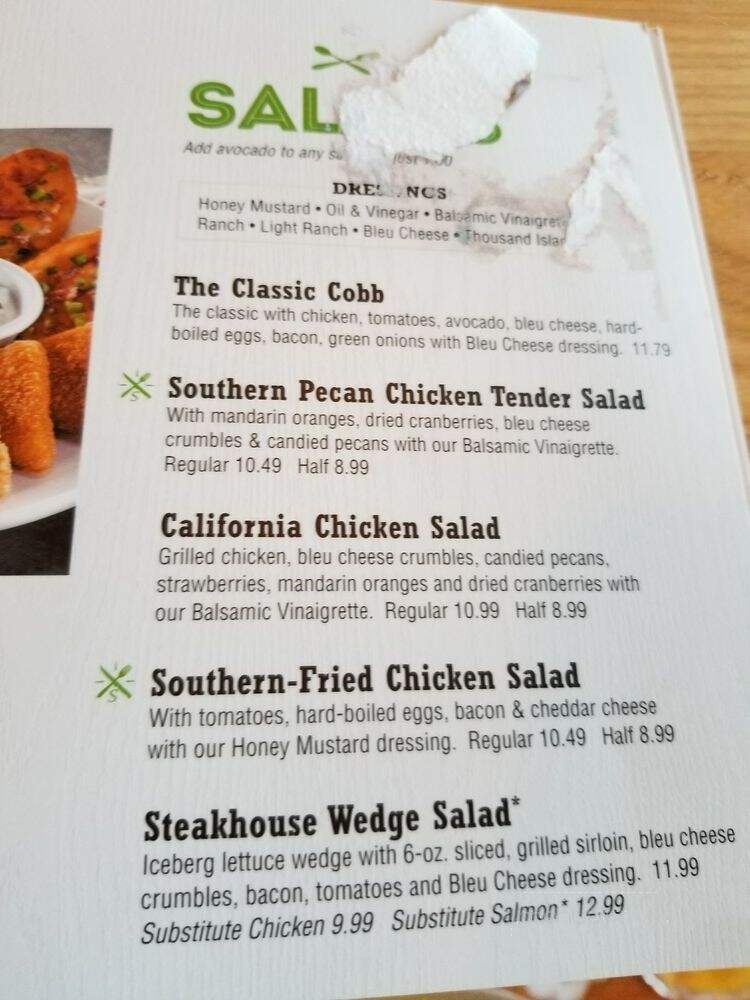 O'Charley's - Gastonia, NC menu_pic