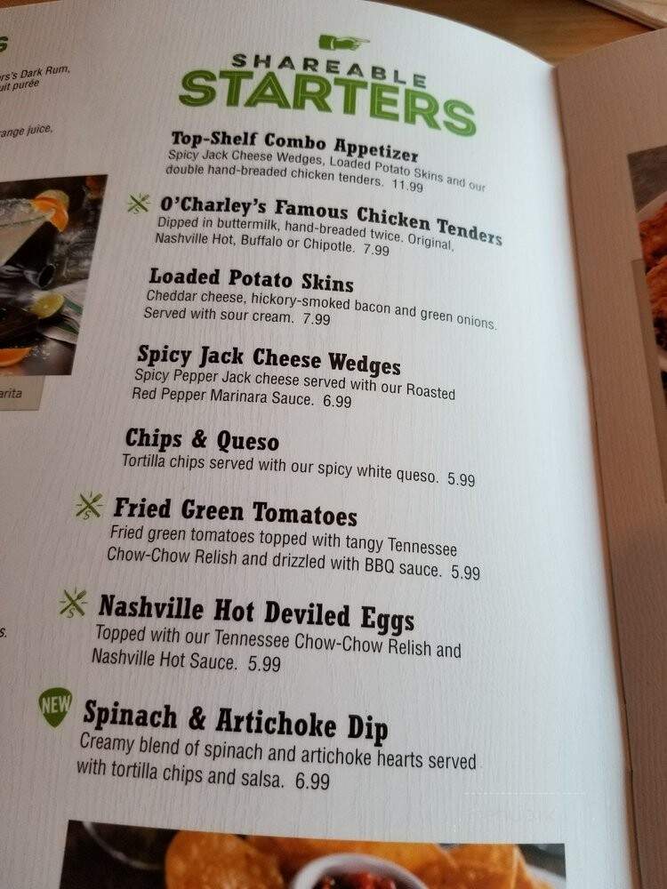 O'Charley's - Gastonia, NC menu_pic
