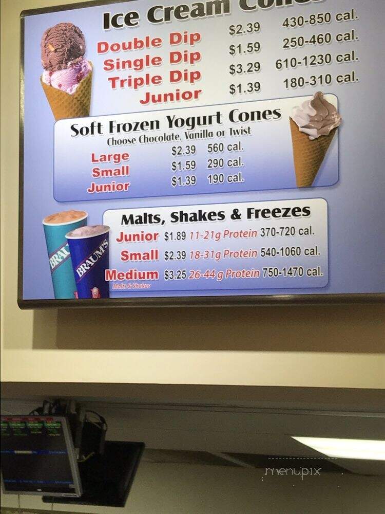 Braum's Ice Cream & Dairy - Owasso, OK menu_pic
