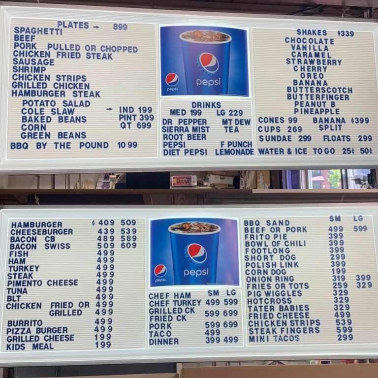 Shorty's - Conway, AR menu_pic