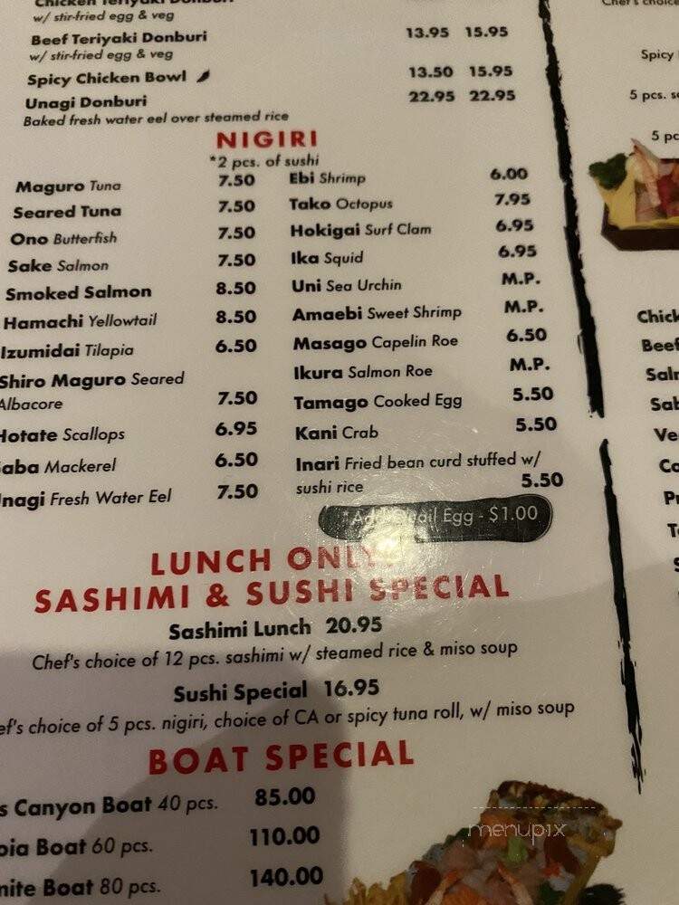 Sushi Day - Fresno, CA menu_pic