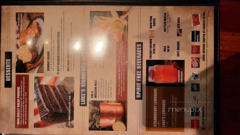 Cool Hand Luke's Steakhouse - Tulare, CA menu_pic