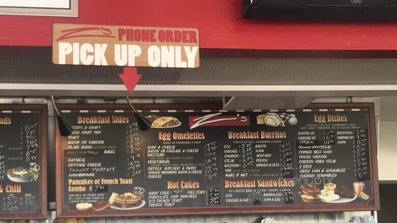 Papa Z's - Fountain Valley, CA menu_pic