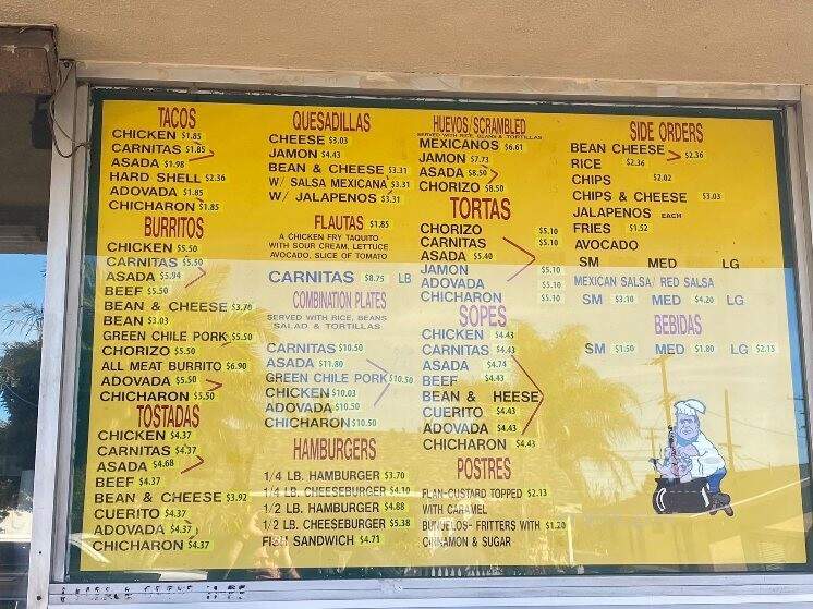 Q-Tortas - Placentia, CA menu_pic