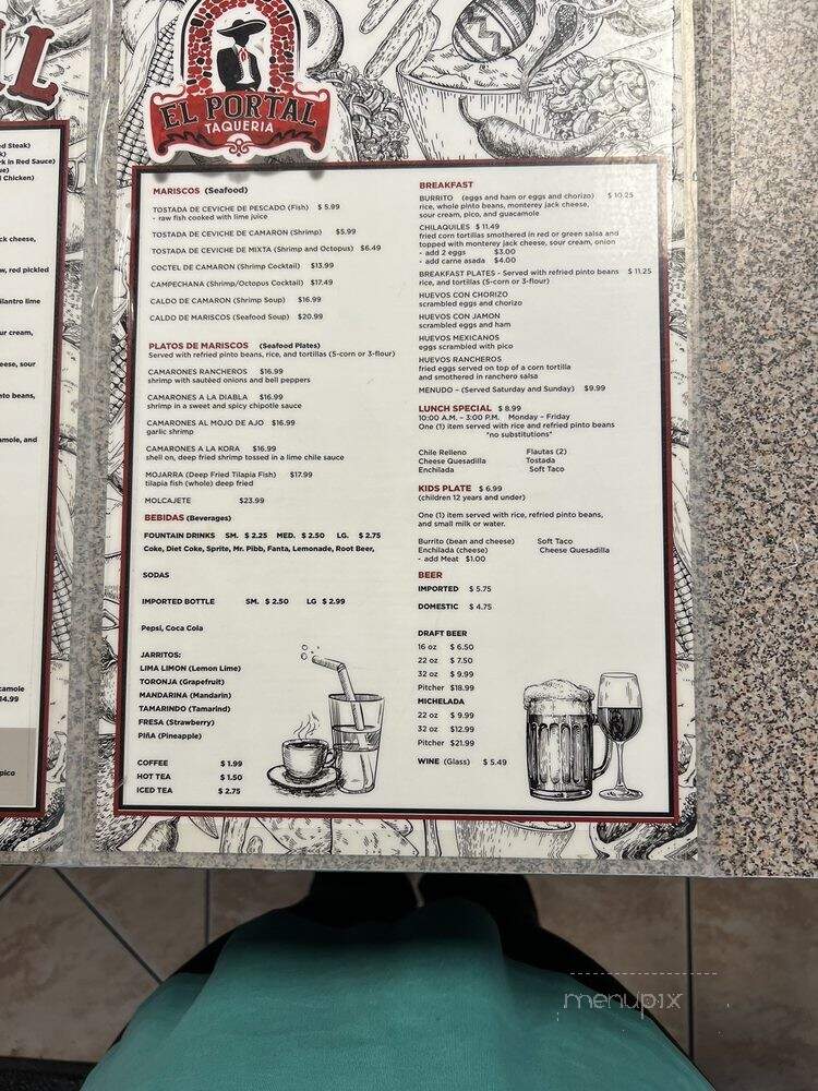 El Portal Taqueria - Auburn, CA menu_pic