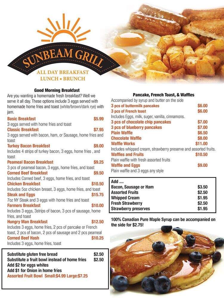 Sunbeam Grill Restaurant - Oakville, ON