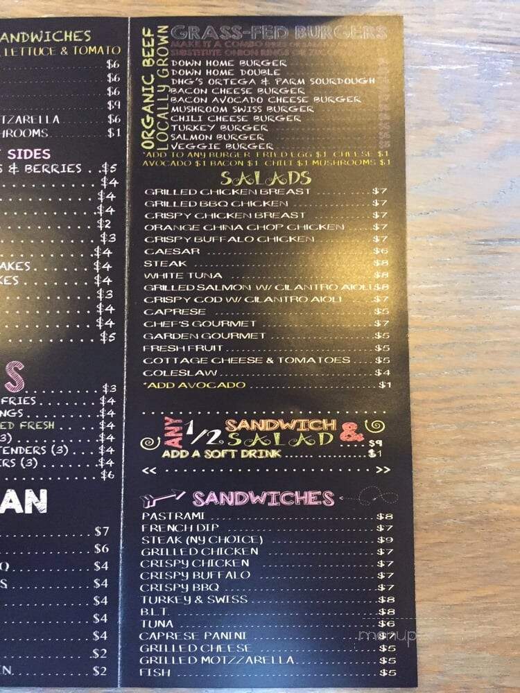 Down Home Grill - Victorville, CA menu_pic