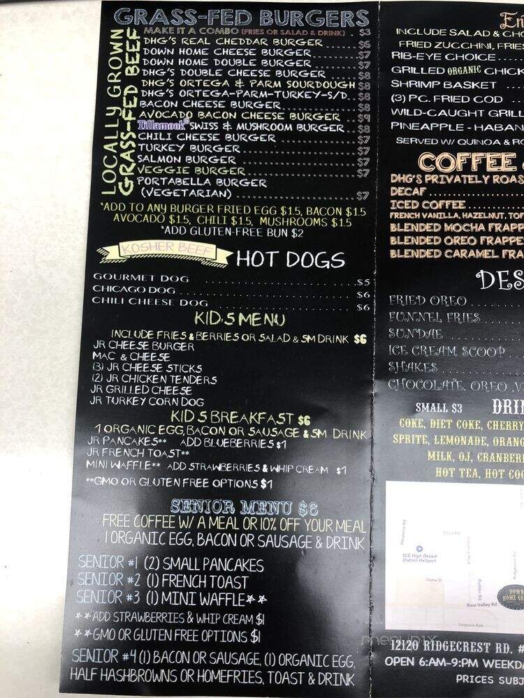 Down Home Grill - Victorville, CA menu_pic