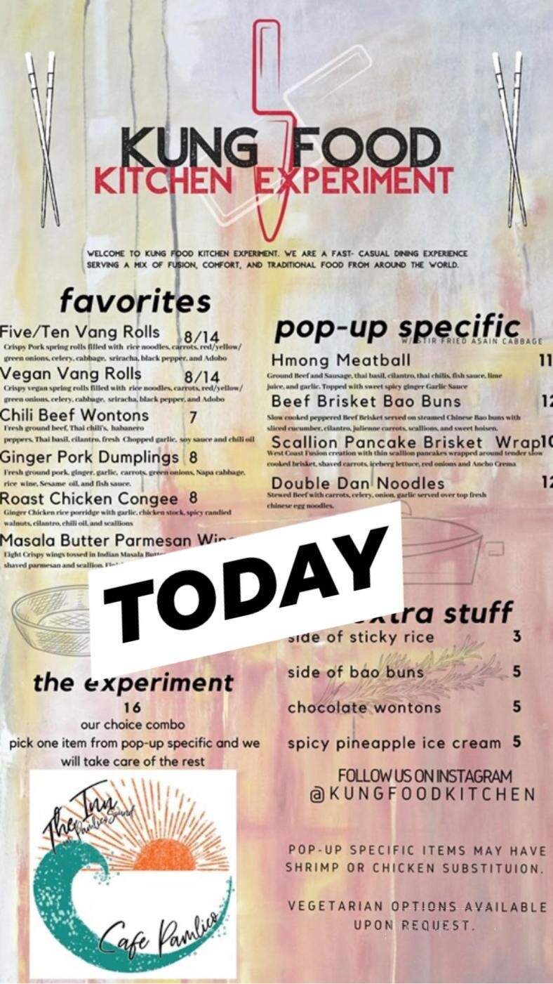 Cafe Pamlico - Buxton, NC menu_pic