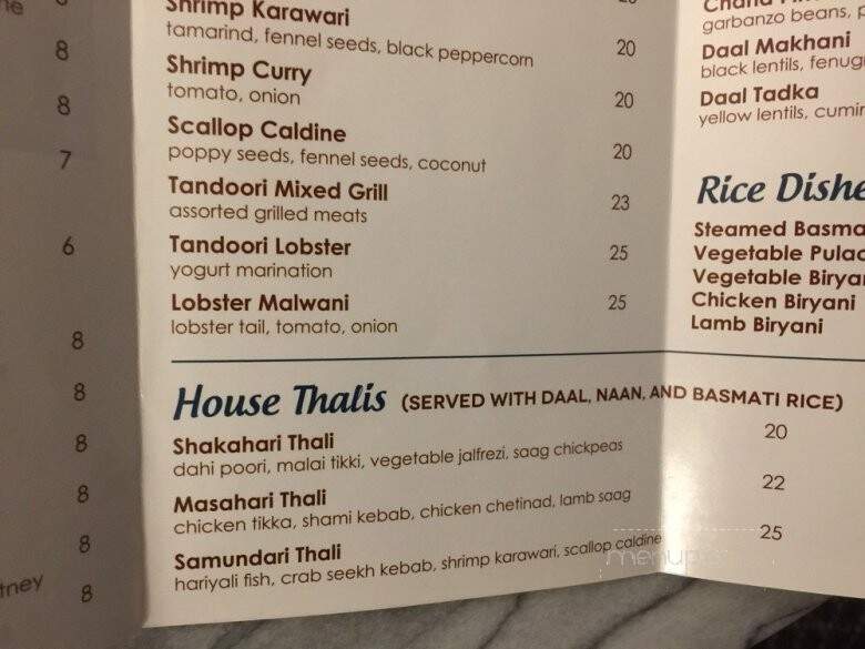 Aahar Indian Cuisine - New York, NY menu_pic