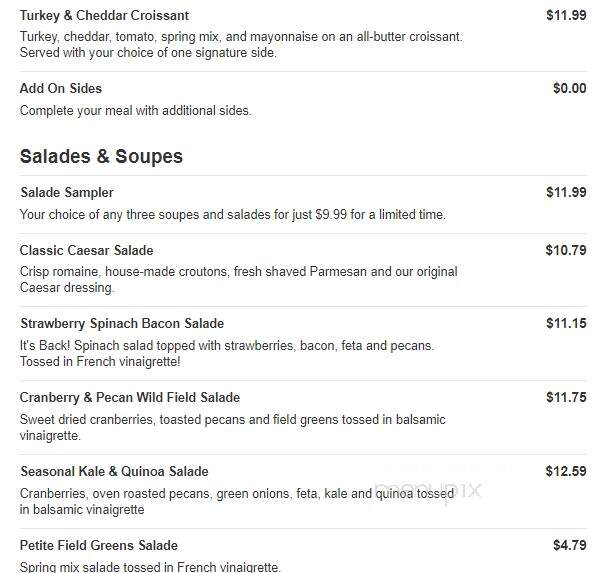 La Madeleine French Bakery - Tulsa, OK menu_pic