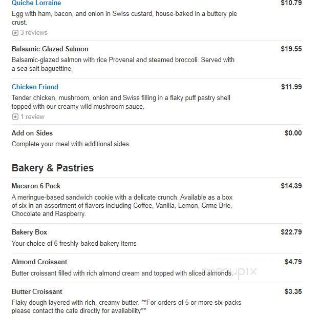 La Madeleine French Bakery - Tulsa, OK menu_pic
