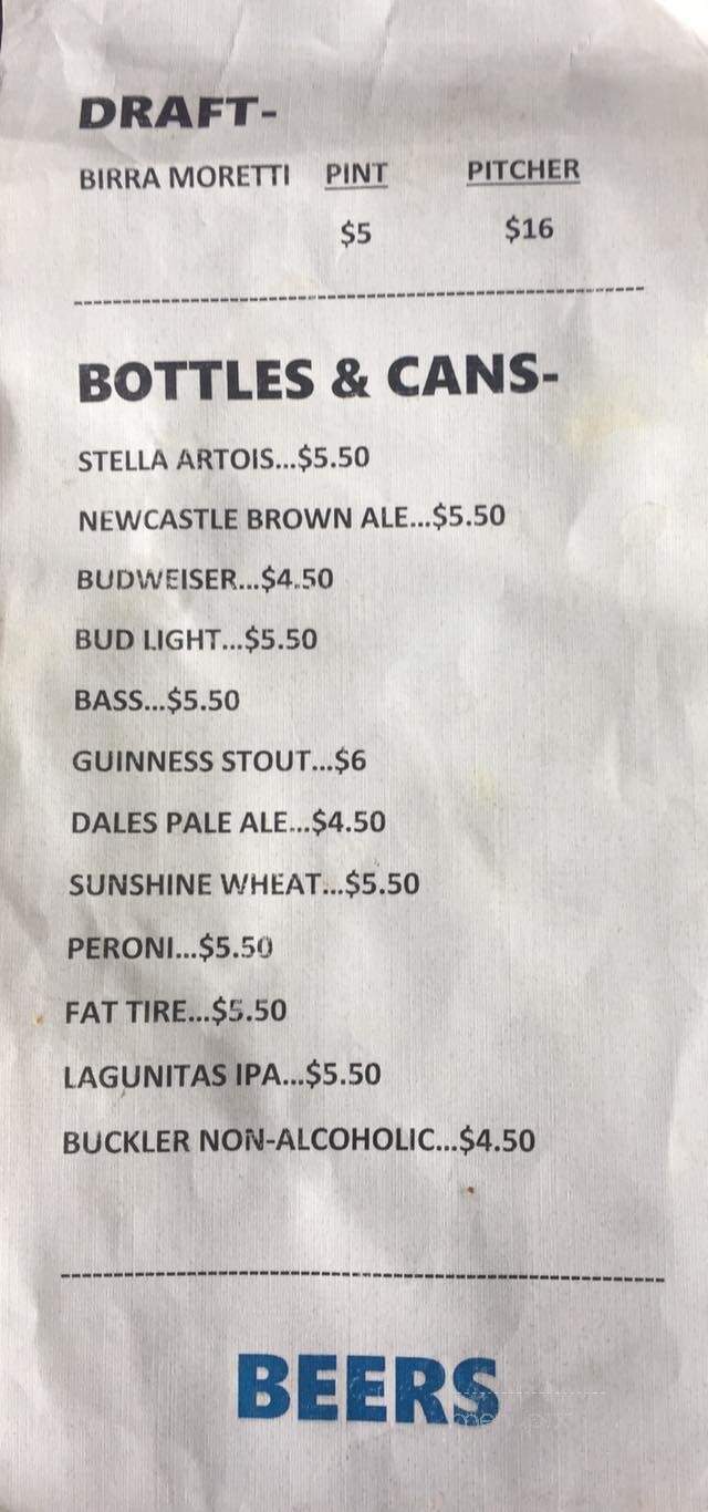 Brick - Steamboat Springs, CO menu_pic