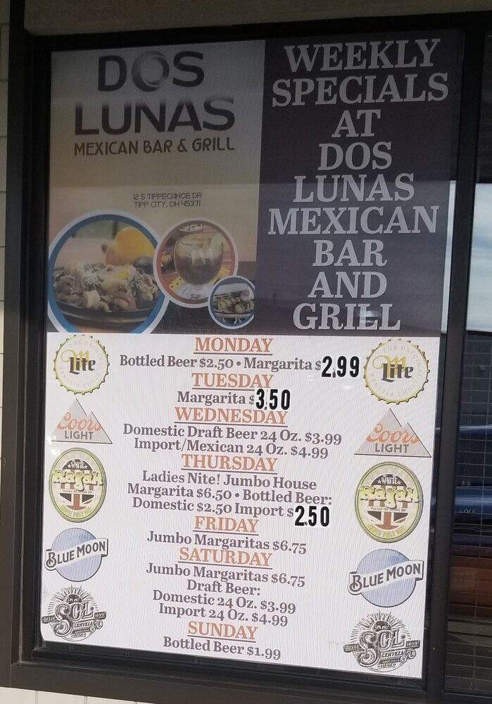 Dos Lunas Mexican Bar & Grill - Tipp City, OH