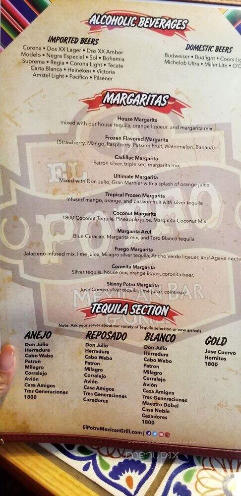 El Potro Mexican Grill - Chelsea, MA menu_pic
