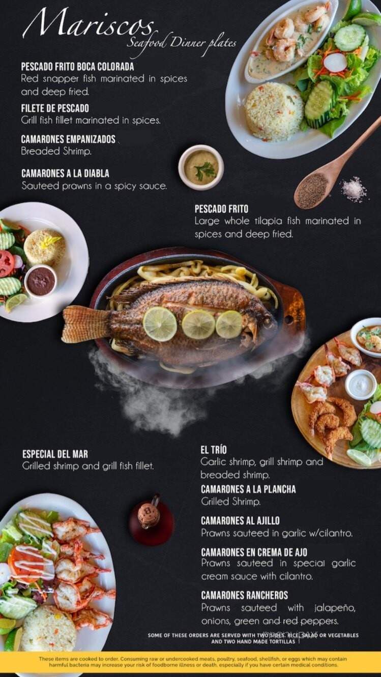 El Cuscatlan - San Pablo, CA menu_pic