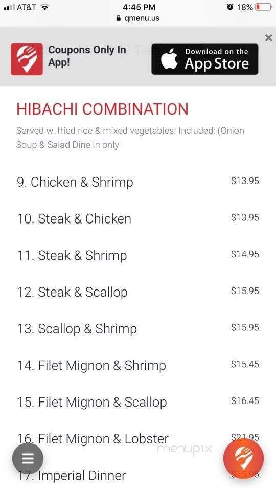 Red Bowl Asian Restaurant - Talladega, AL menu_pic