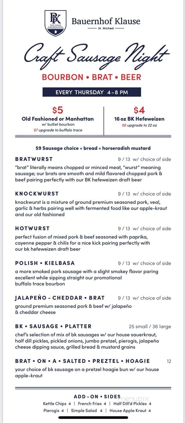 BK Tap Haus - Saint Michael, MN menu_pic