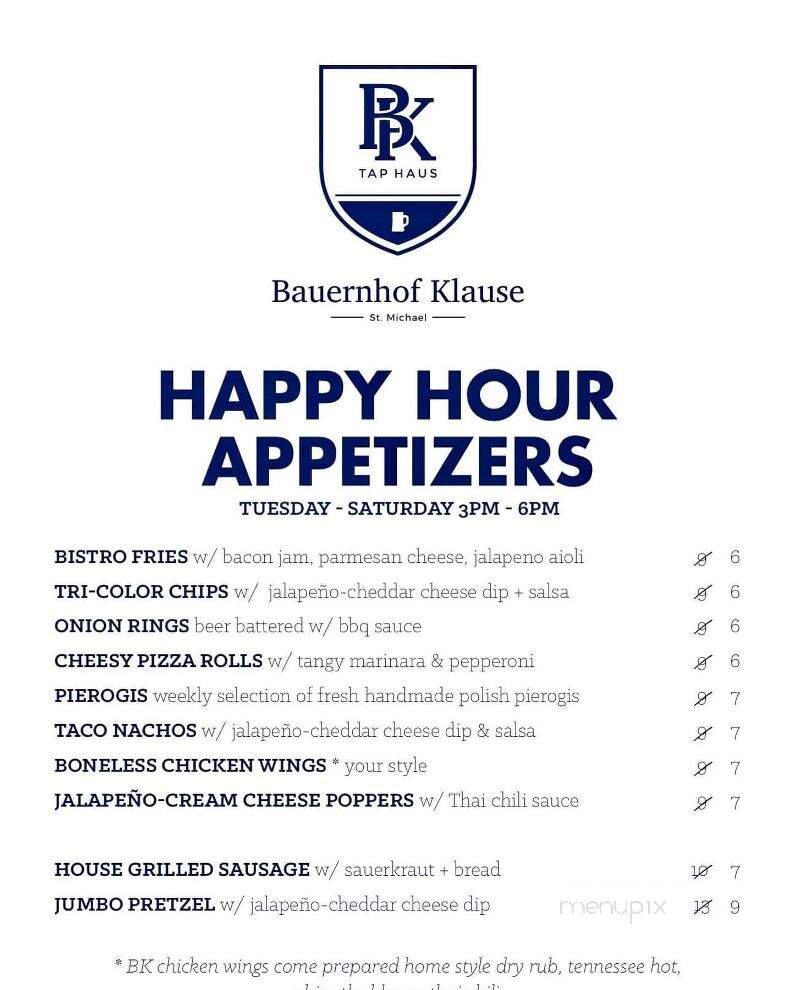 BK Tap Haus - Saint Michael, MN menu_pic