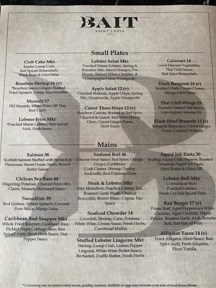 Bait - St. Louis, MO menu_pic