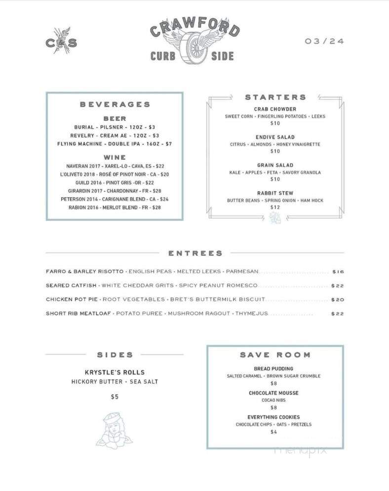 Jolie Restaurant - Raleigh, NC menu_pic