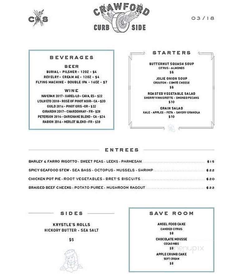 Jolie Restaurant - Raleigh, NC menu_pic