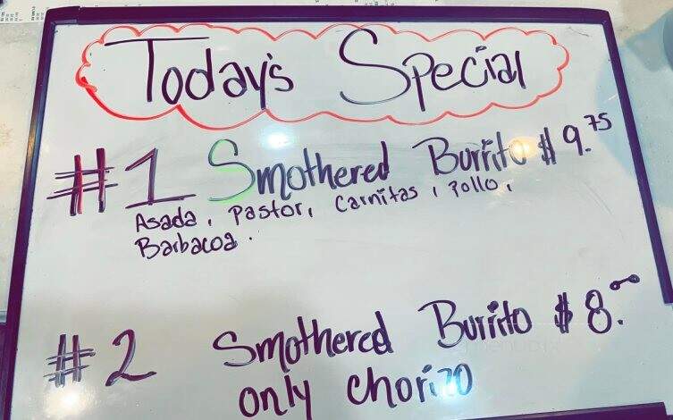 San Miguel Restaurant - Fort Morgan, CO menu_pic