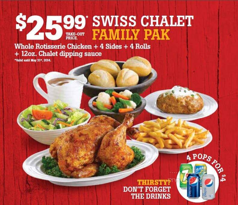 Swiss Chalet Rotisserie & Grill - Keswick, ON menu_pic