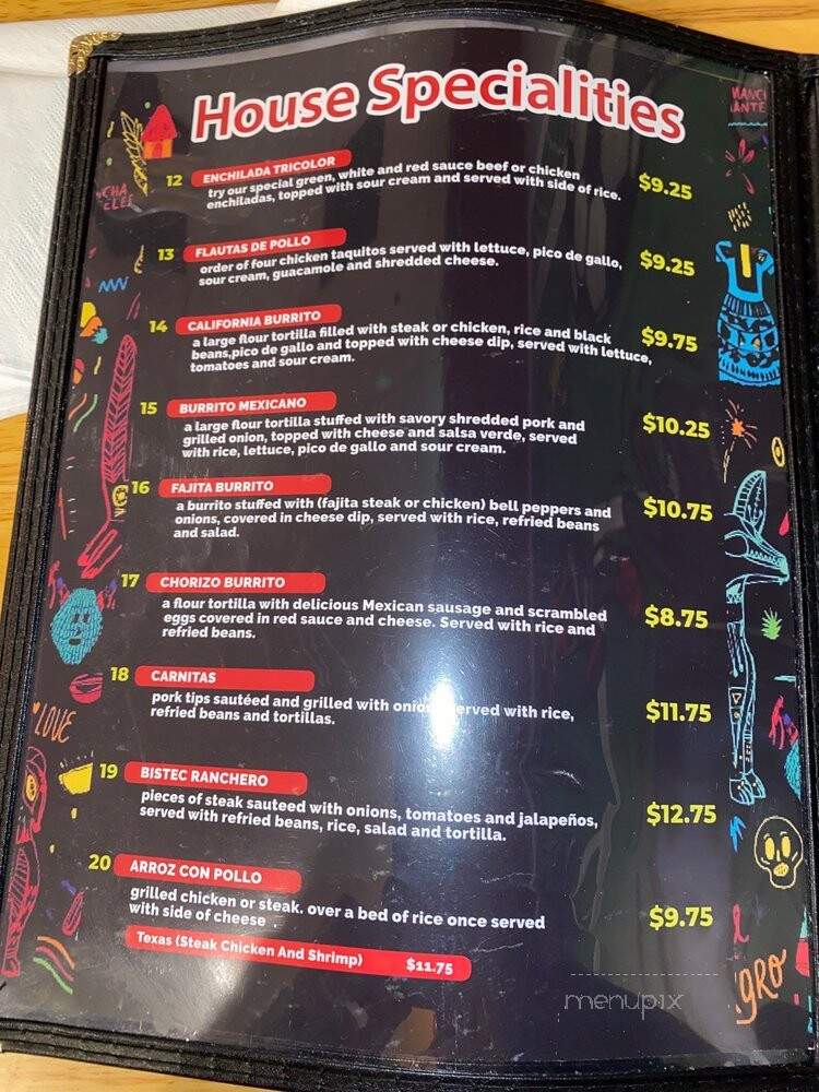 Casa Tequila Mexican Resturant - Douglasville, GA menu_pic