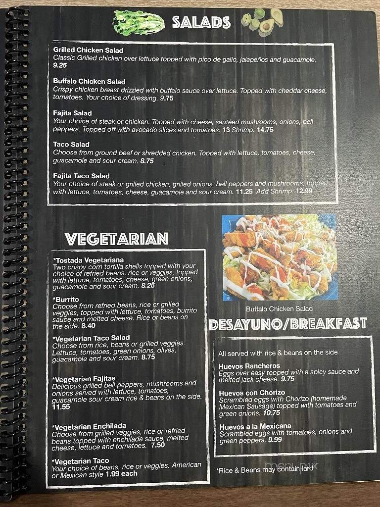 Los Mezcales Bar & Grill - Fond du Lac, WI menu_pic