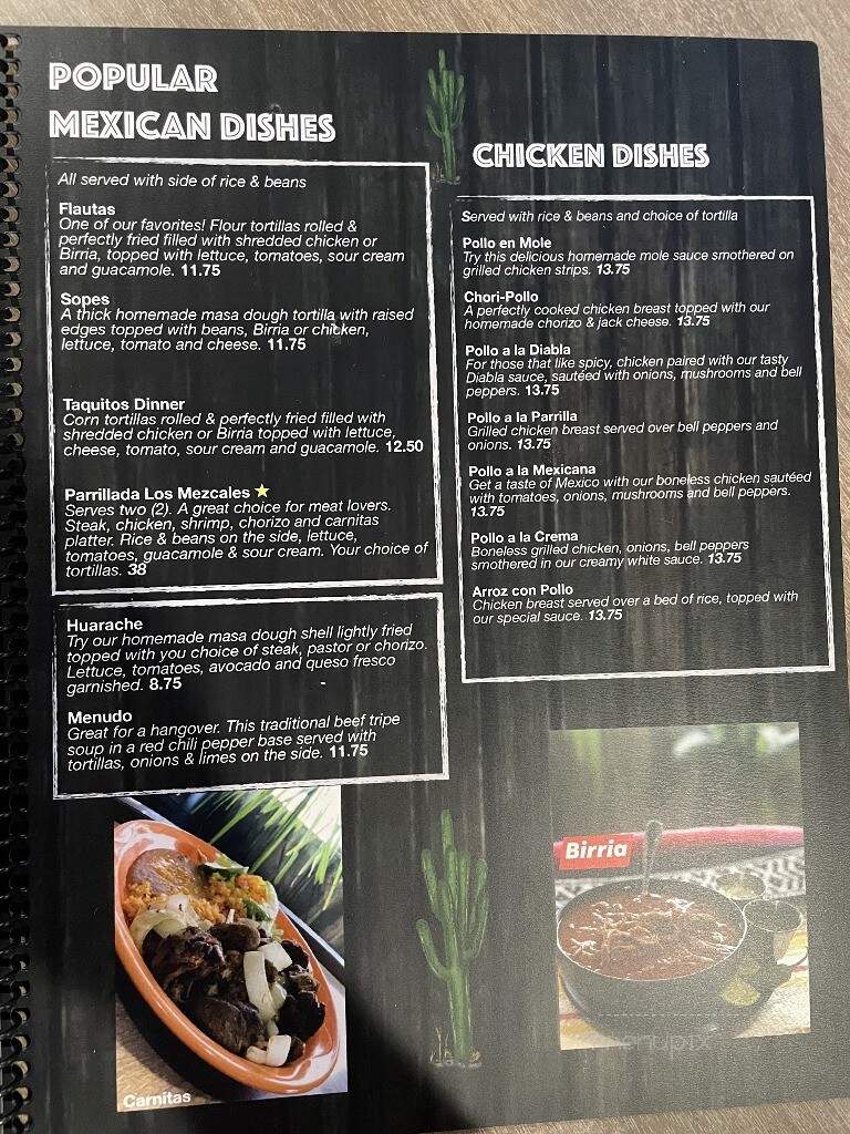 Los Mezcales Bar & Grill - Fond du Lac, WI menu_pic