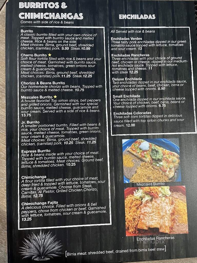 Los Mezcales Bar & Grill - Fond du Lac, WI menu_pic