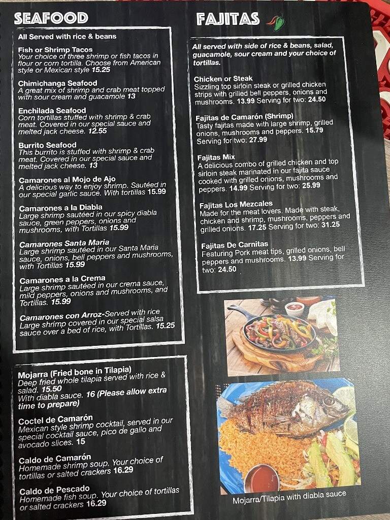 Los Mezcales Bar & Grill - Fond du Lac, WI menu_pic