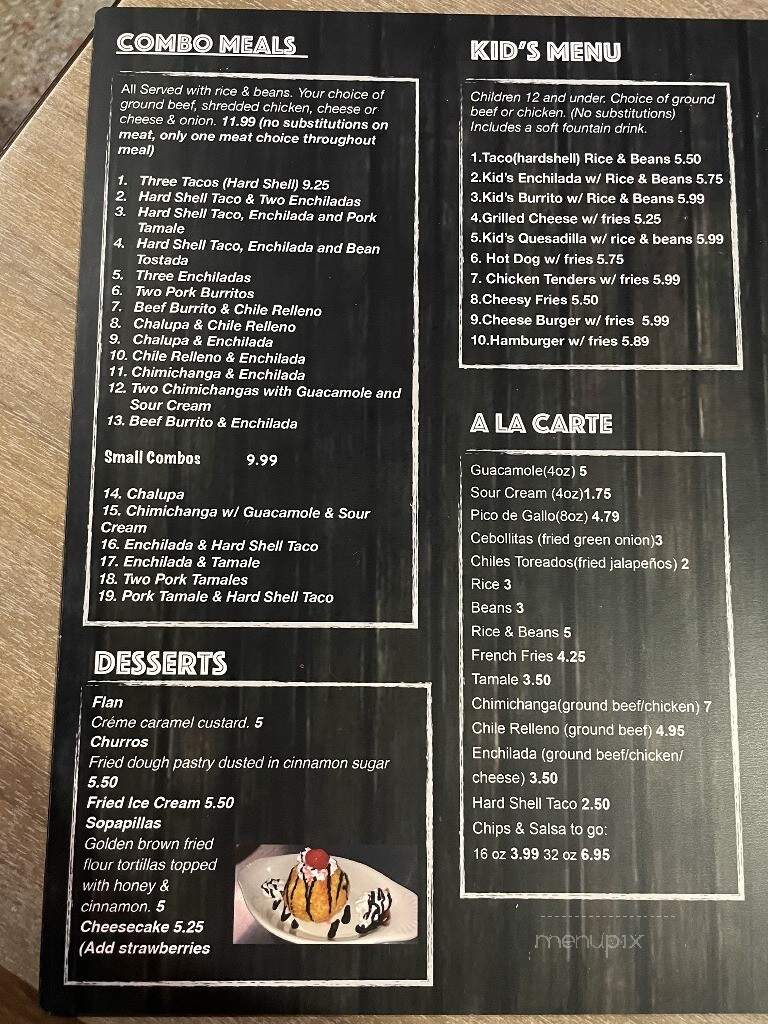 Los Mezcales Bar & Grill - Fond du Lac, WI menu_pic