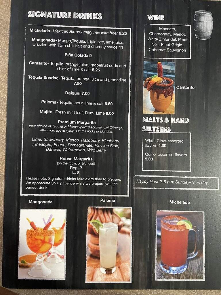 Los Mezcales Bar & Grill - Fond du Lac, WI menu_pic