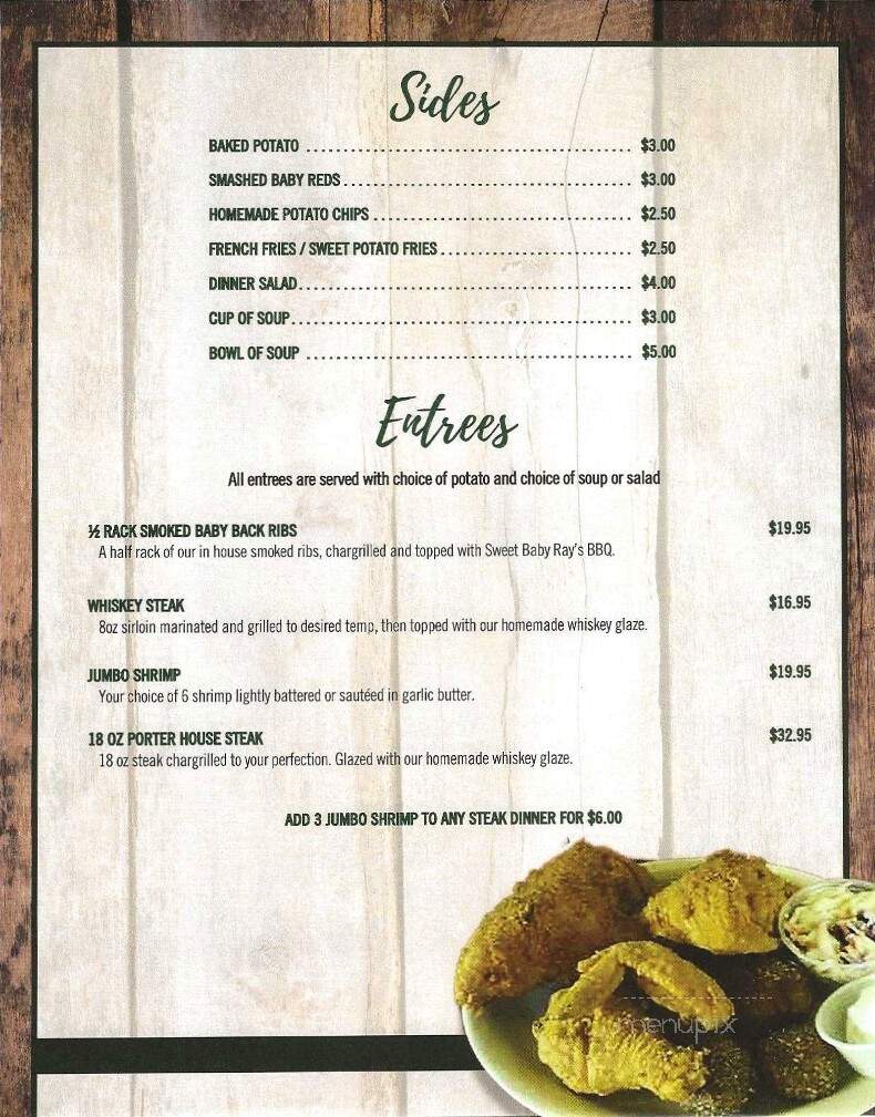 Round-A-Bout Bar & Grill - Webster, WI menu_pic