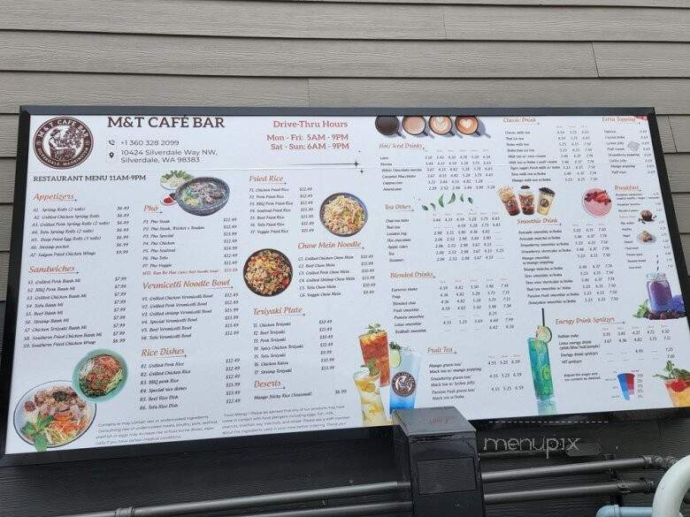 M&T Cafe - Bremerton, WA menu_pic