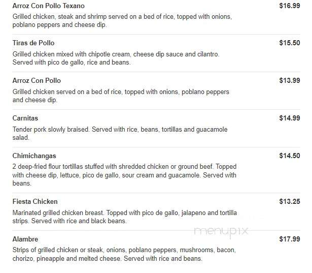 Mi Cancun - Angier, NC menu_pic