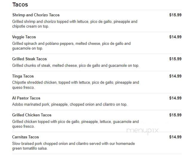 Mi Cancun - Angier, NC menu_pic