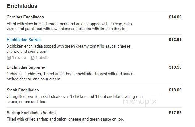 Mi Cancun - Angier, NC menu_pic