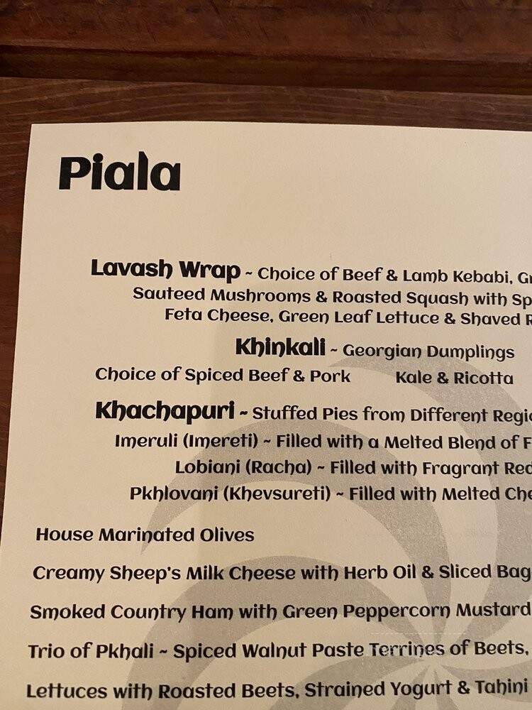 Piala Georgian Cuisine - Sebastopol, CA
