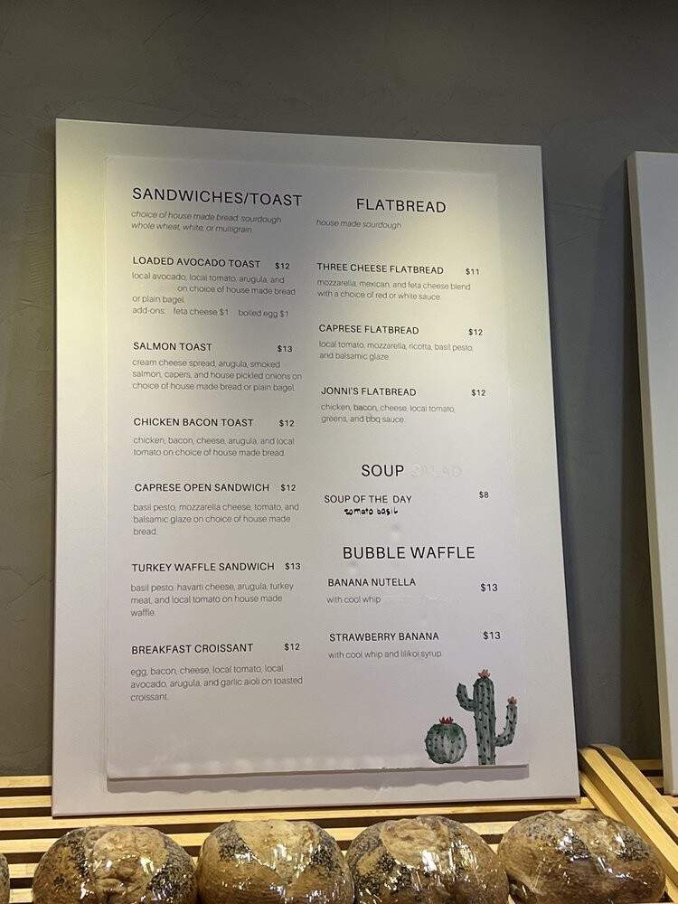 Arise Kona Bakery & Cafe - Kailua-Kona, HI menu_pic