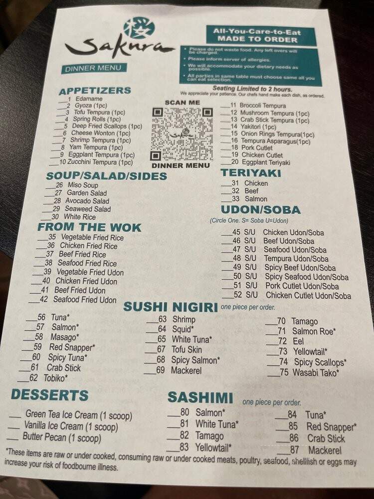 Sakura Sushi - Mesa, AZ