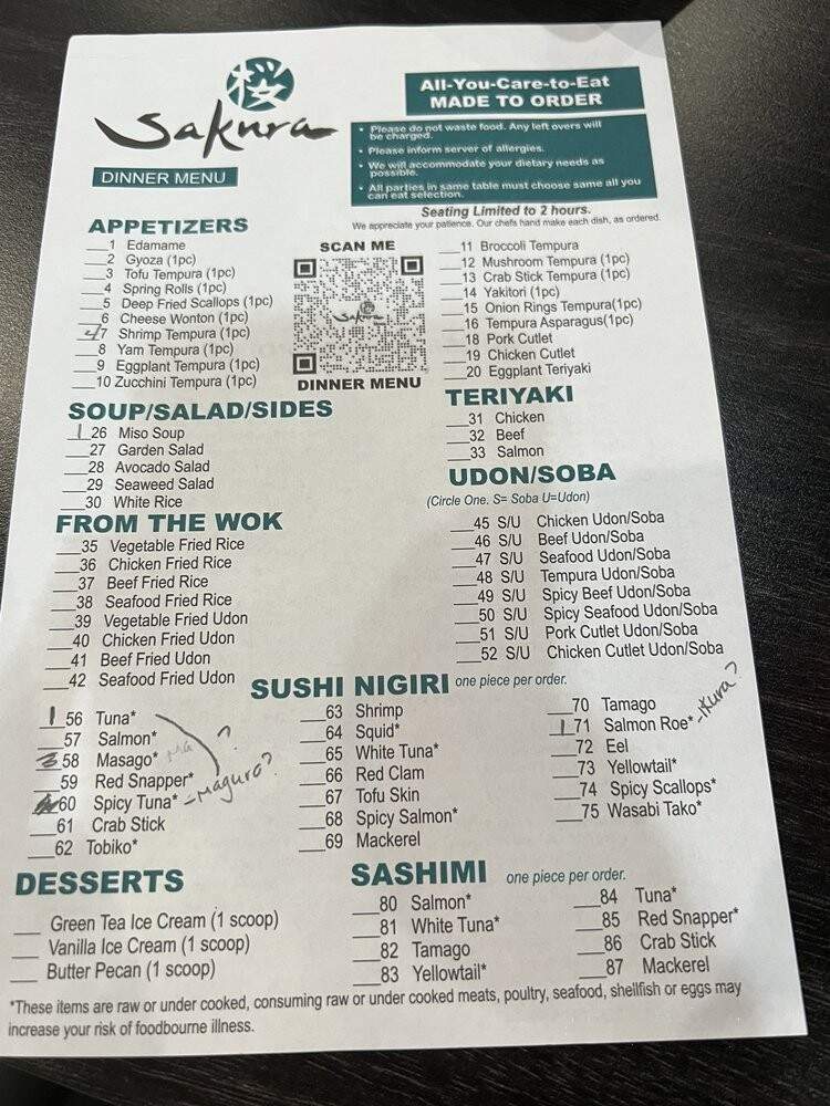 Sakura Sushi - Mesa, AZ