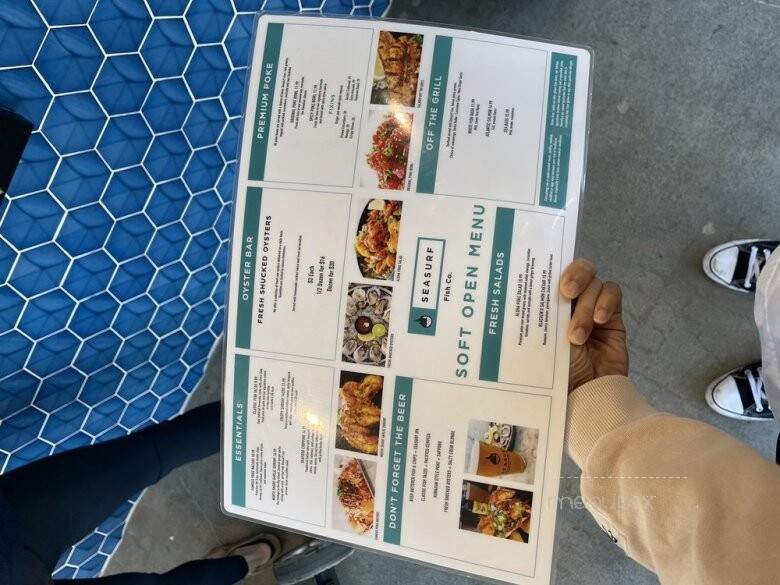 Seasurf Fish Co - San Clemente, CA menu_pic