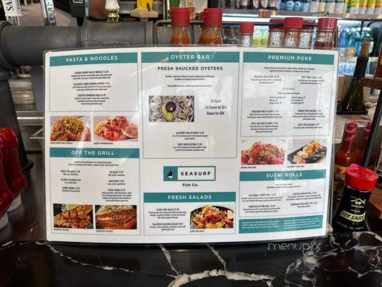 Seasurf Fish Co - San Clemente, CA menu_pic